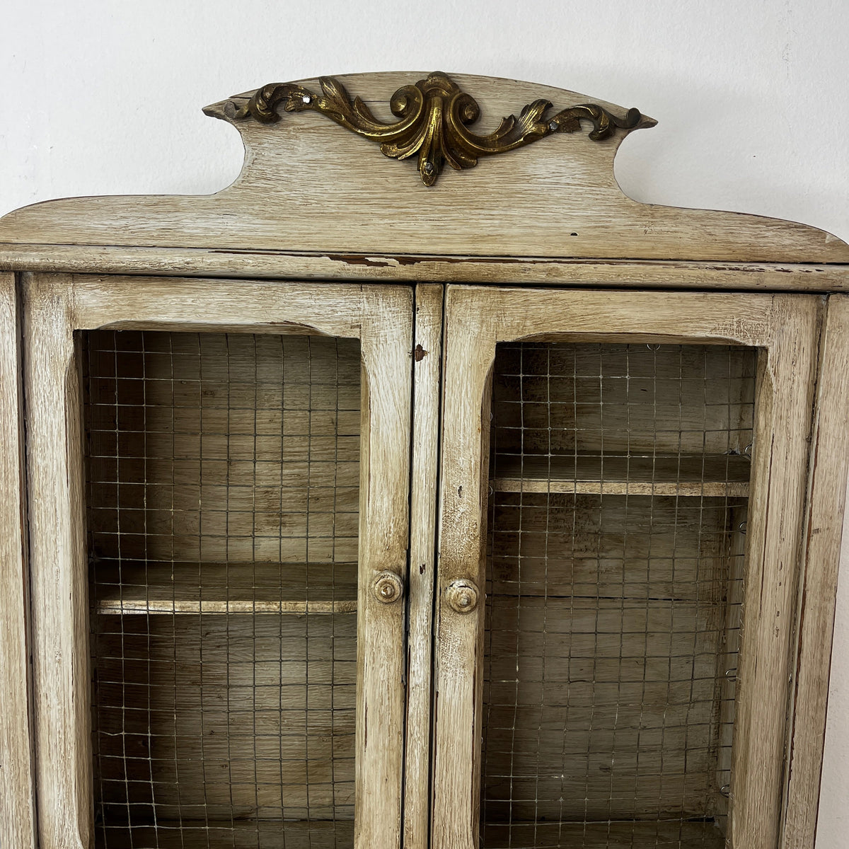 French Vintage Decorative Wall Cabinet