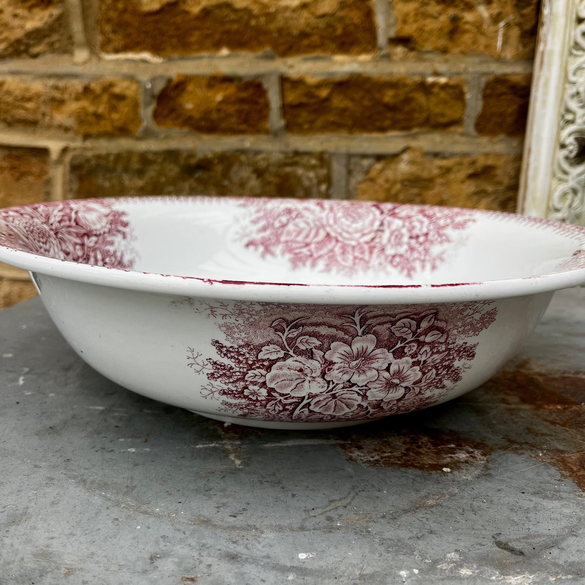 A Nineteenth-century French Transfer-Printed Ironstone Washbasin