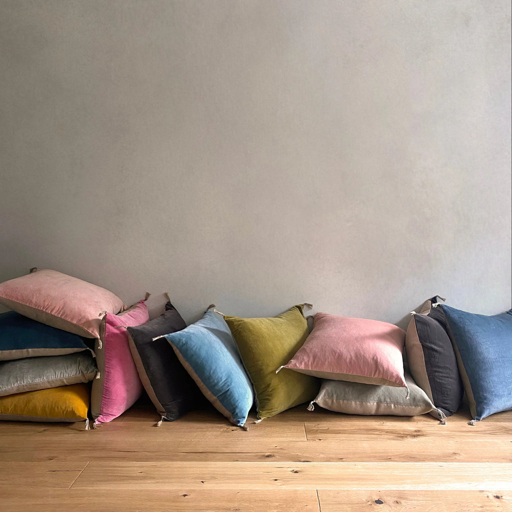 The Velvet & Linen Cushion