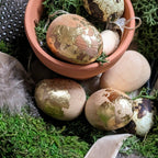 Golden Easter Eggs - Wooden & Gold Leaf Egg Craft Kit