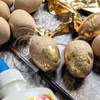 Golden Easter Eggs - Wooden & Gold Leaf Egg Craft Kit