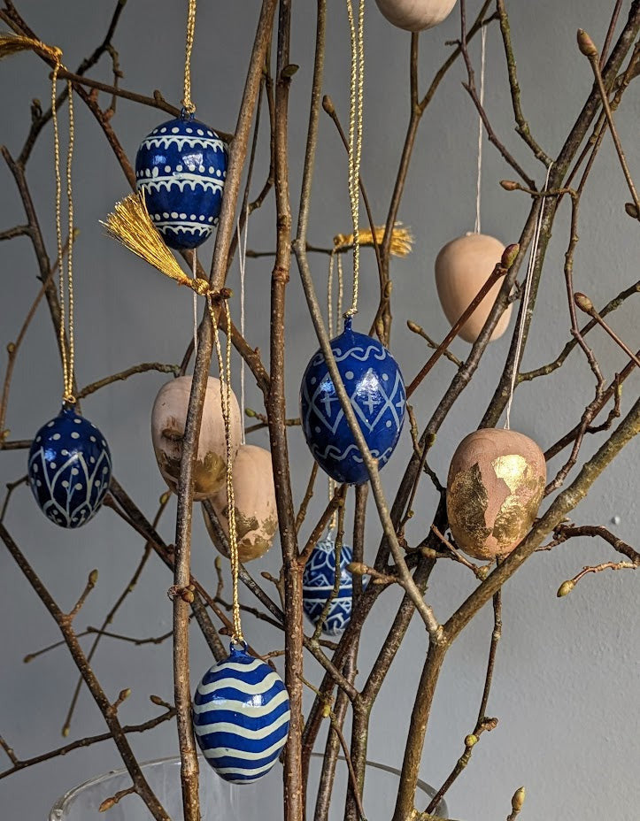 Golden Easter Eggs - Wooden & Gold Leaf Egg Craft Kit