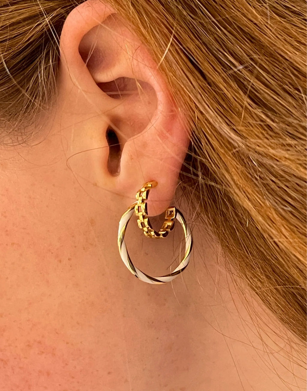 Gate Gold Hoop Earrings