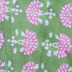 NEW FAN YEABRIDGE GREEN hand block printed tablecloth