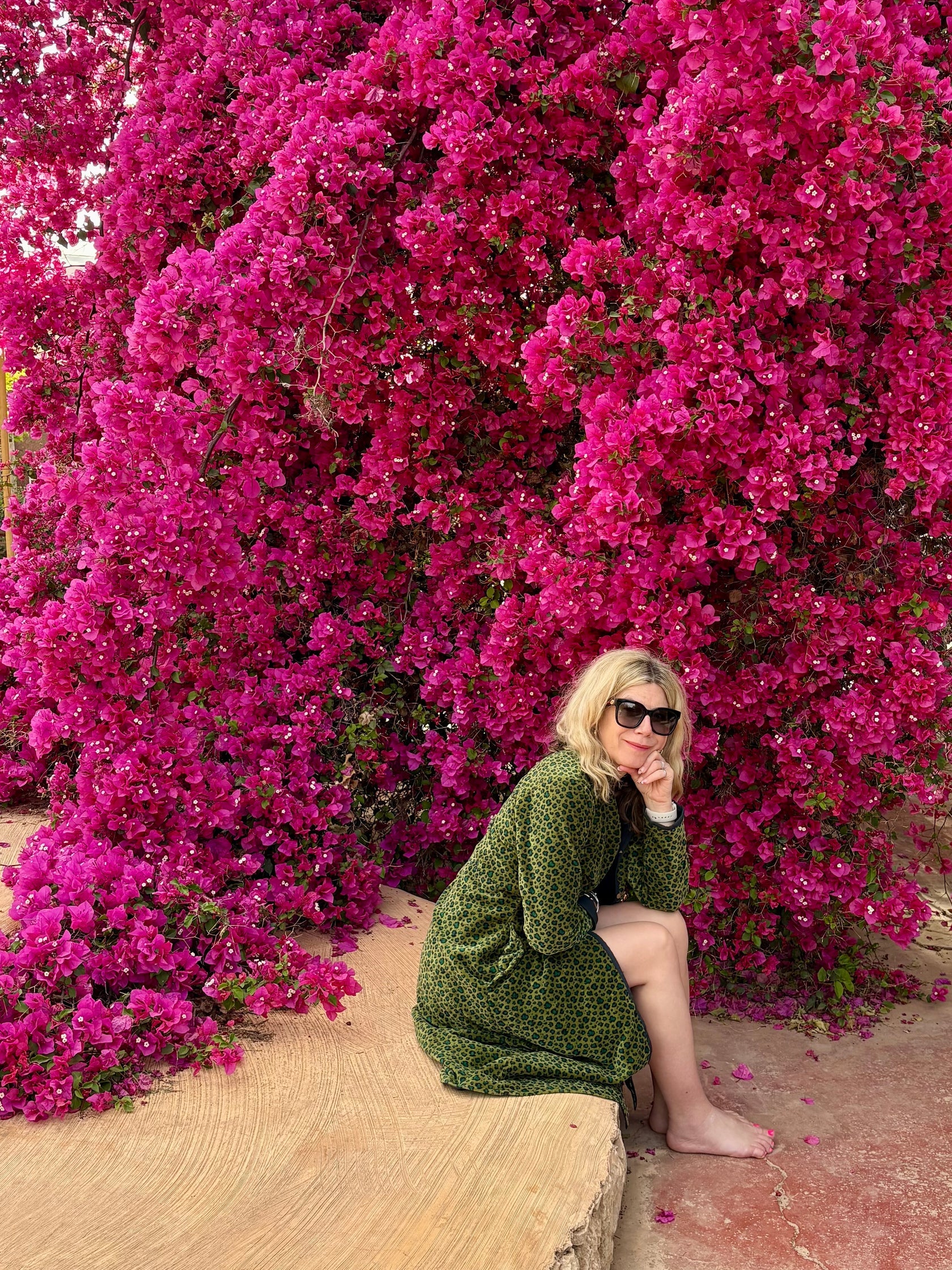 Green & Black Leo Velvet Coat