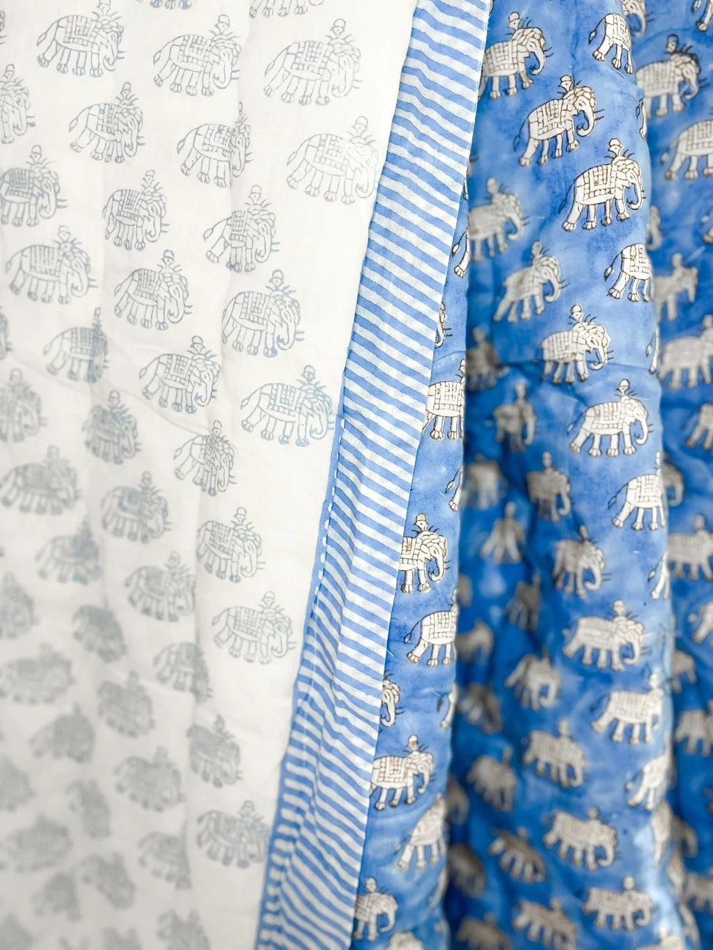 BLOCK PRINT HEIRLOOM QUILT | ESTHA - King Size