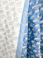 BLOCK PRINT HEIRLOOM QUILT | ESTHA - King Size