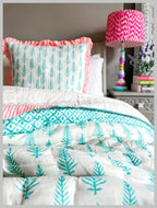 BLOCK PRINT HEIRLOOM QUILT | RAHEL - King Size
