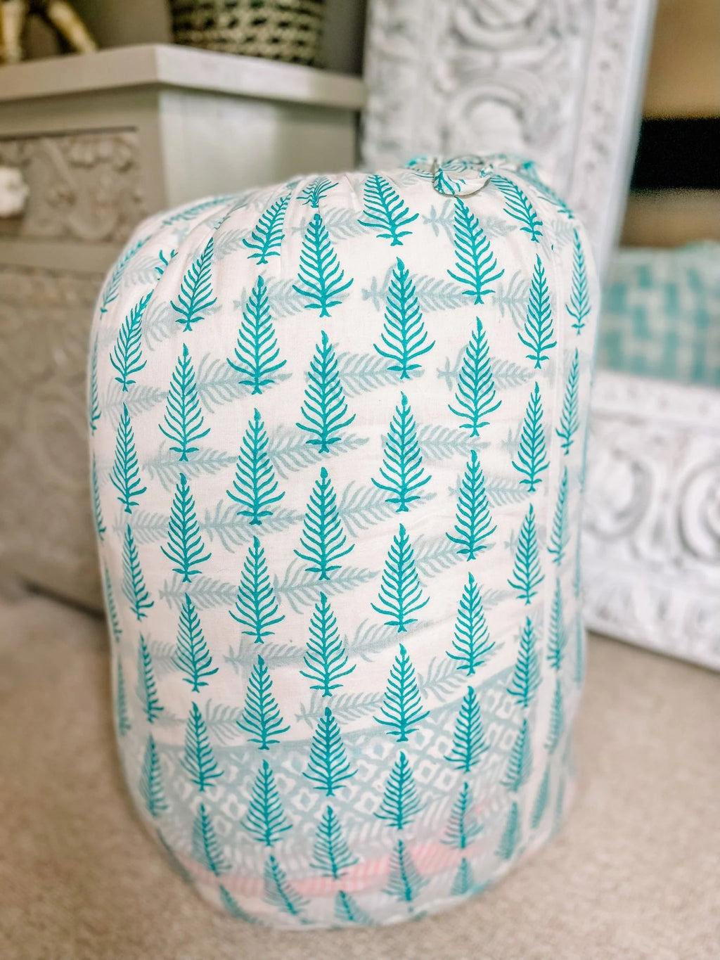 BLOCK PRINT HEIRLOOM QUILT | RAHEL - King Size