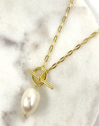 Heidi Pearl and Gold Necklace