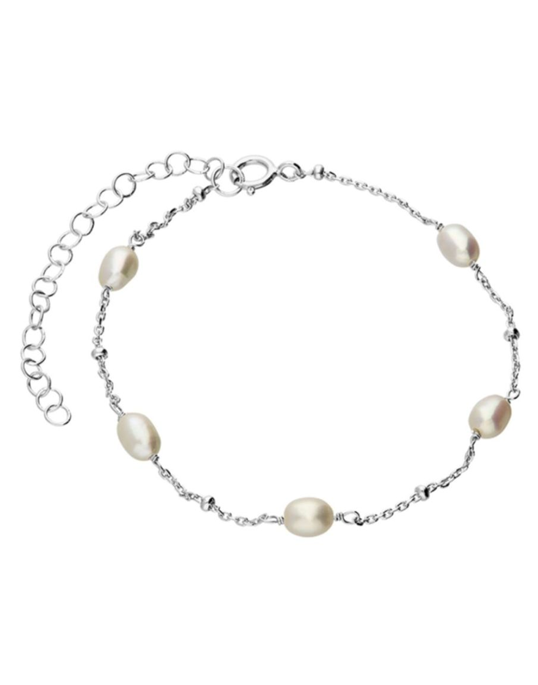 Helena Pearl and Silver Bracelet