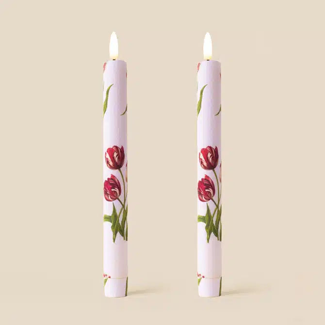 Heritage Tulip Flameless LED Wax Candles