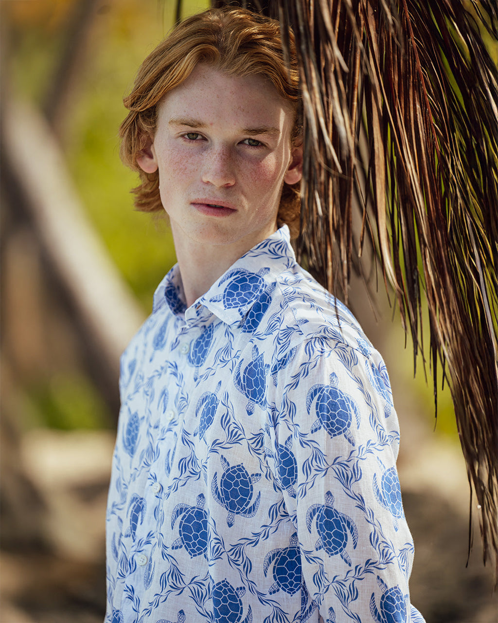 Linen Shirt TURTLE TRELLIS
