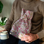 TRAILING PINK FLOWER  hot water bottle