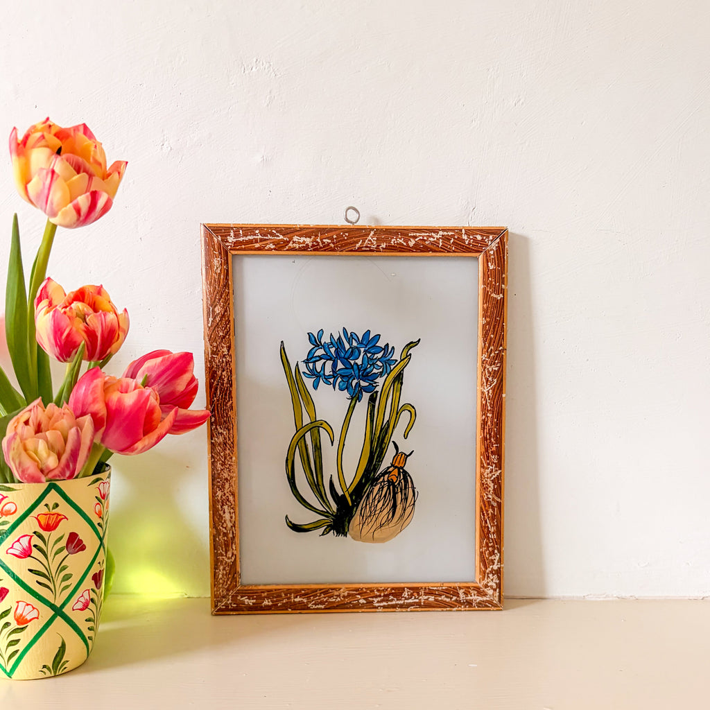 HYACINTH Indian glass painting