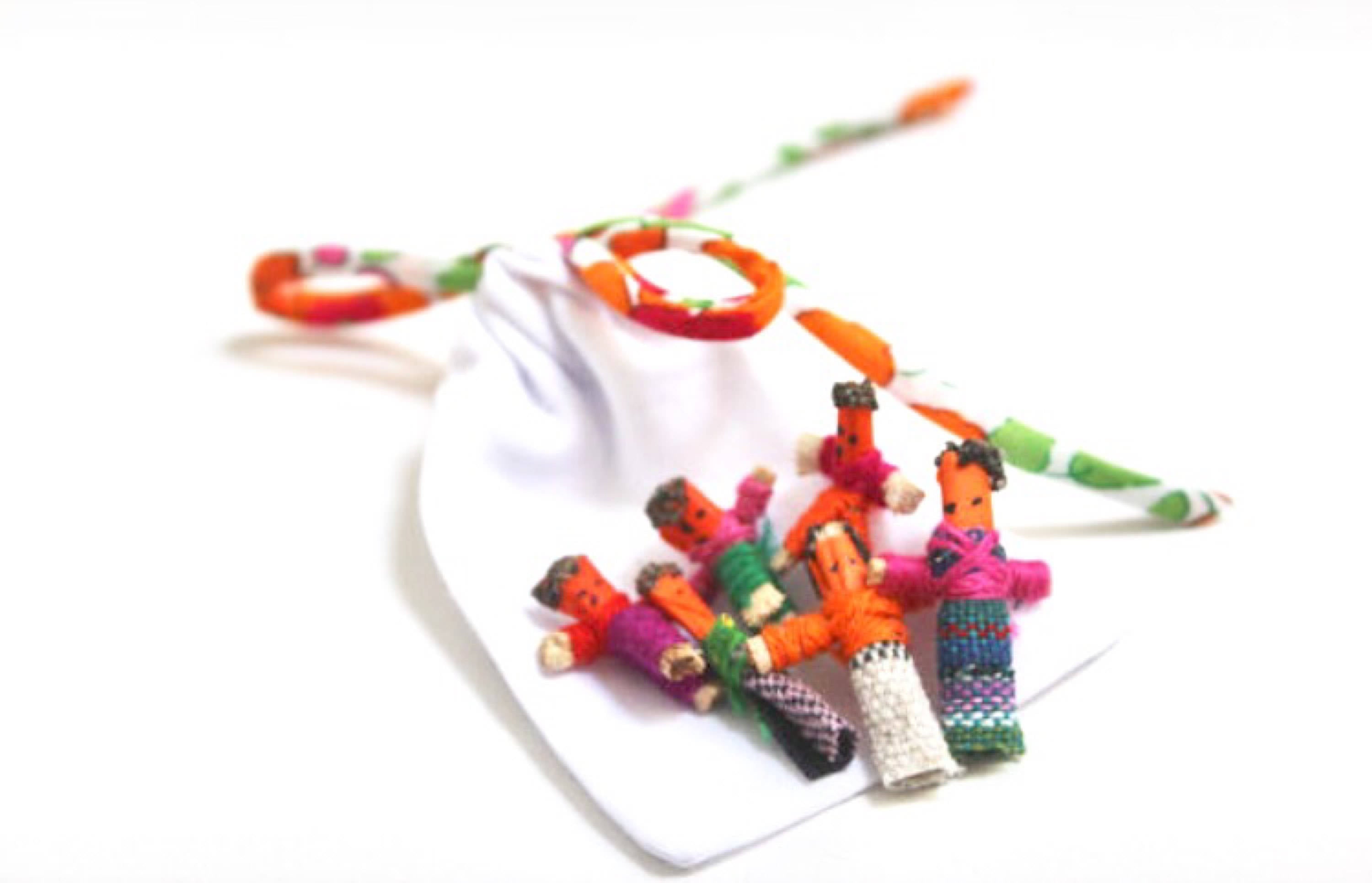 Liberty of London bag worry dolls