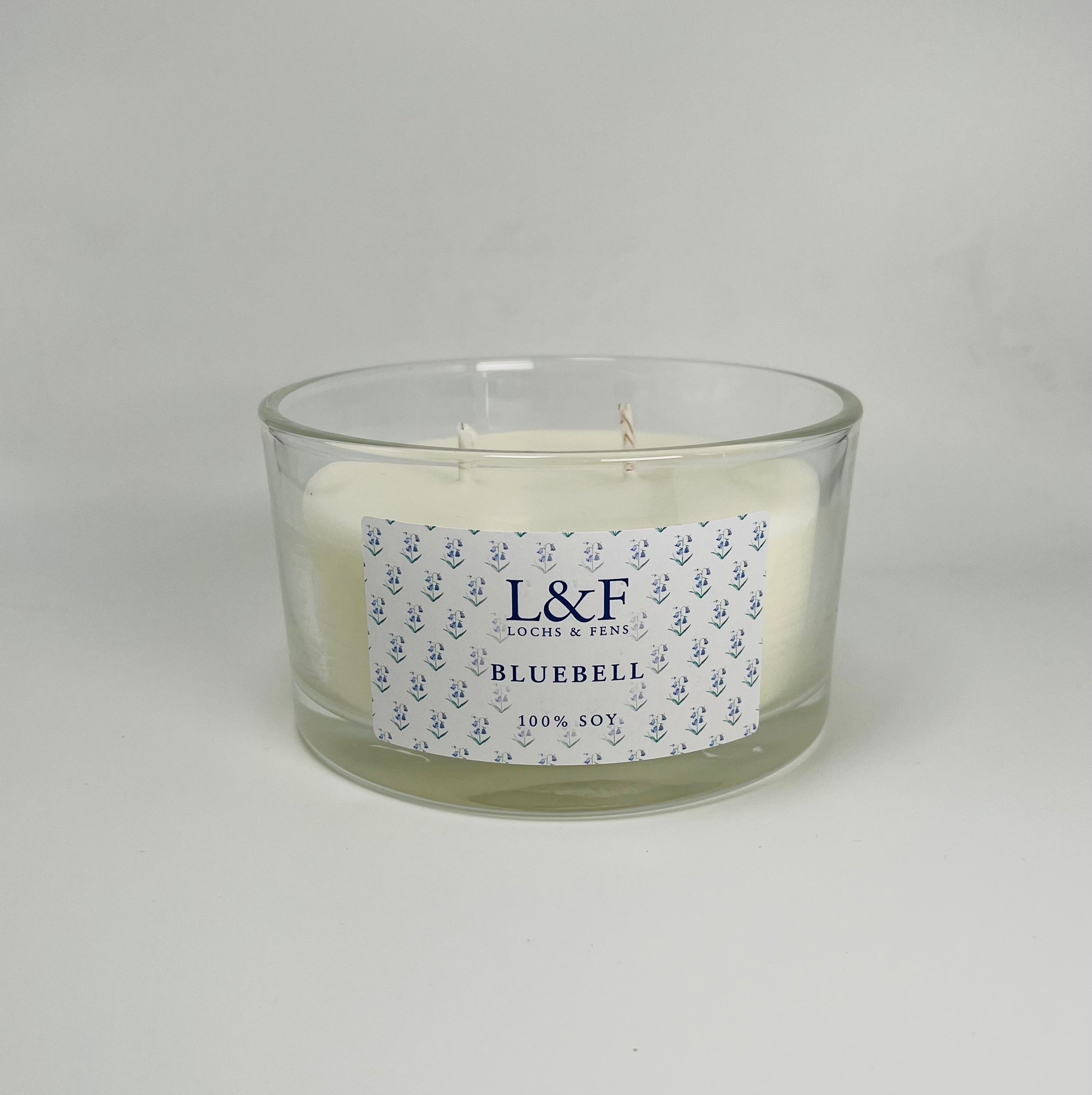 Double wick Soy Candle - Bluebell
