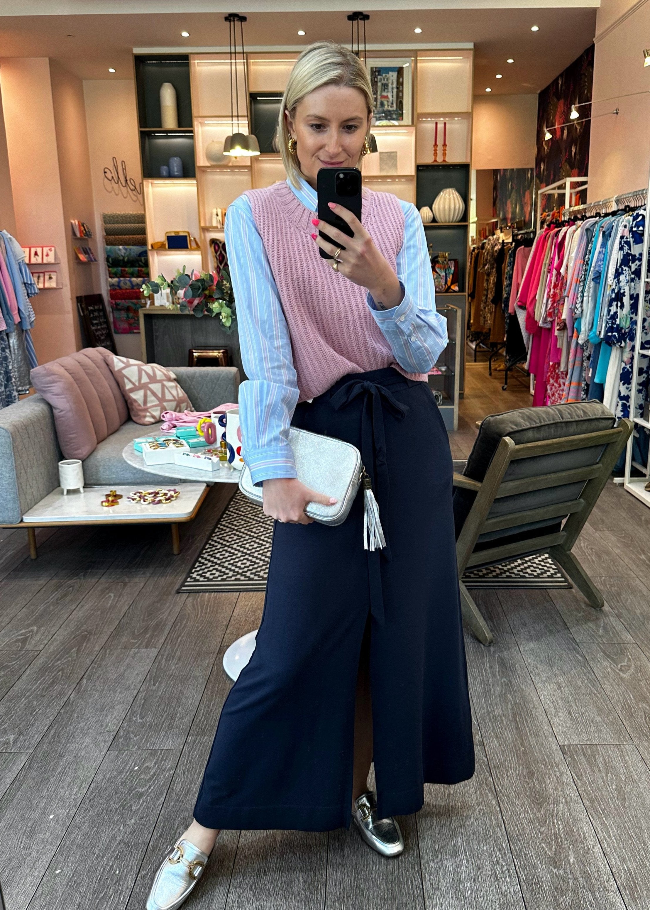 MUSE maxi skirt, navy (SALE)