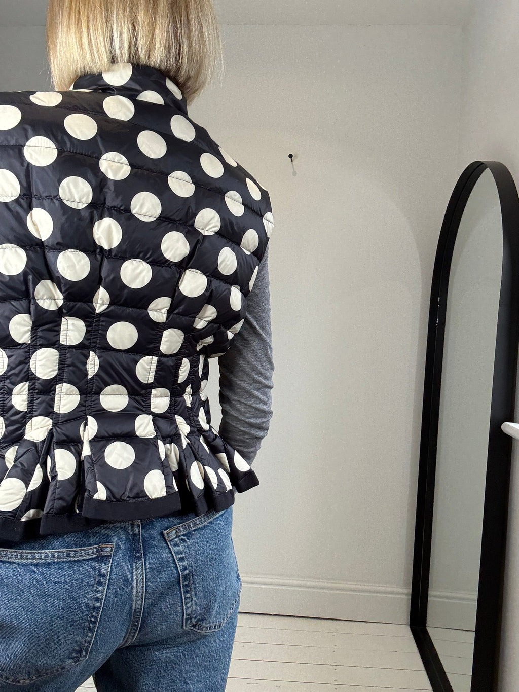 MONCLER real down padded zip front gilet