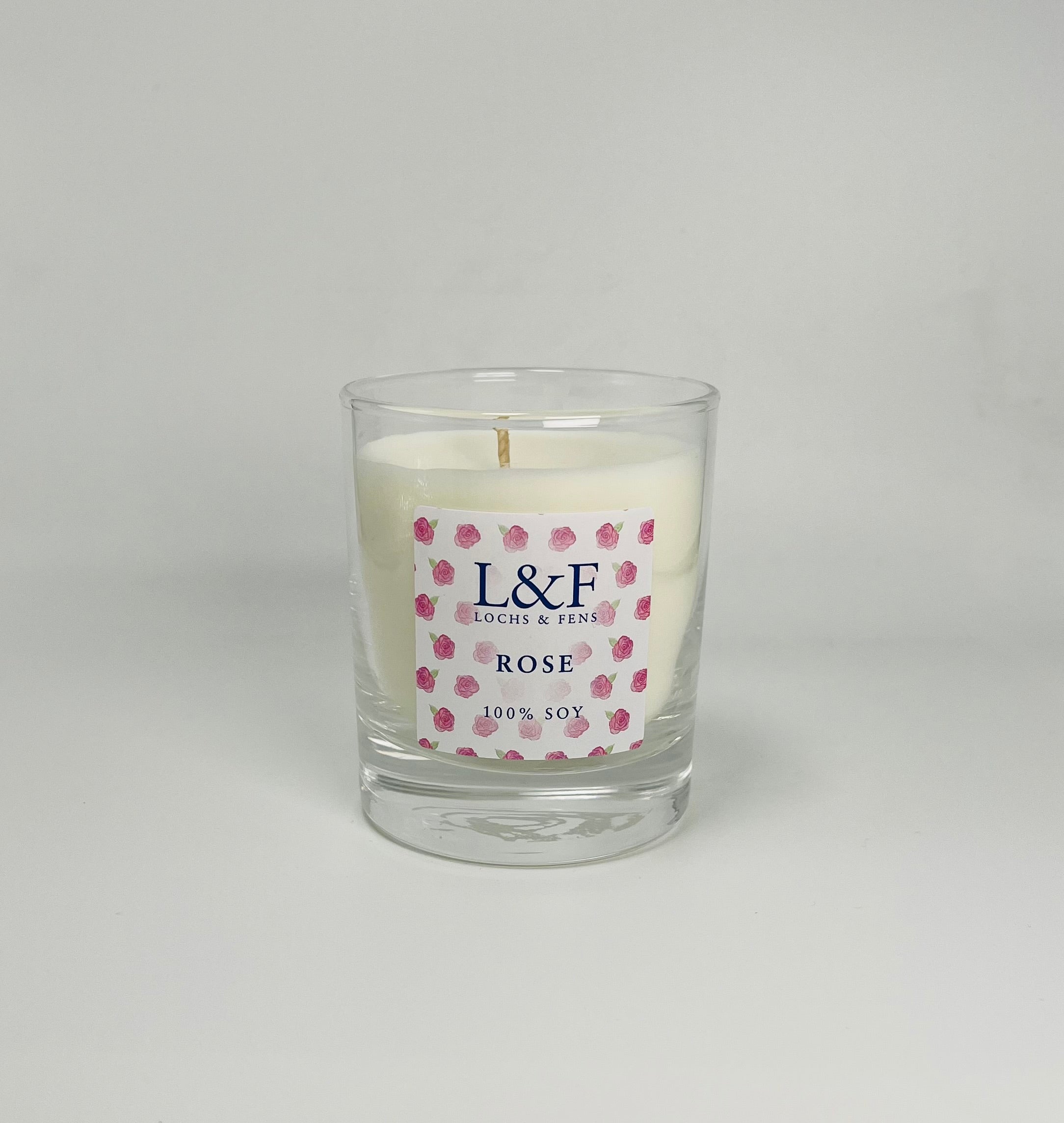 Single wick Soy Candles - Rose