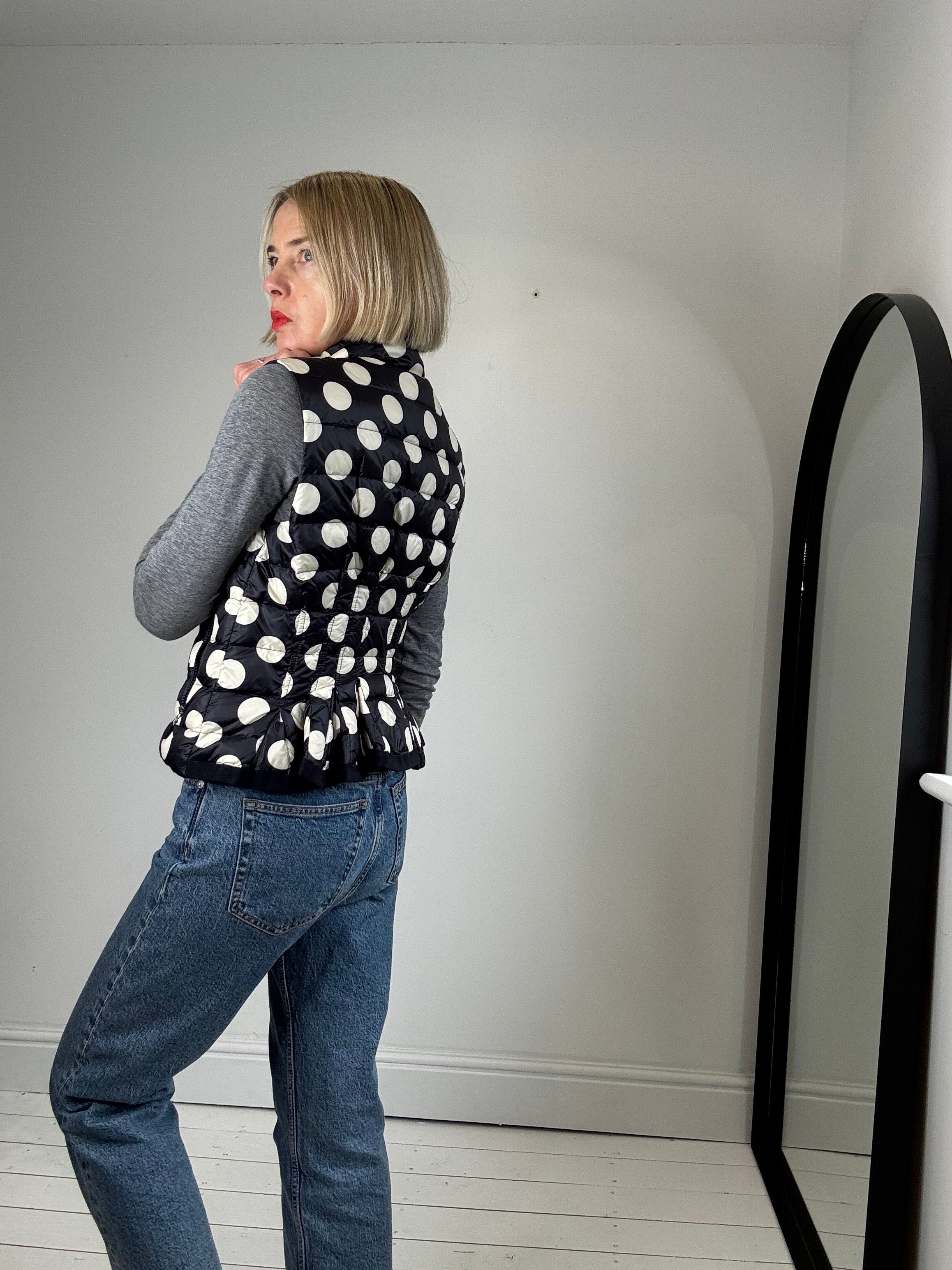 MONCLER real down padded zip front gilet