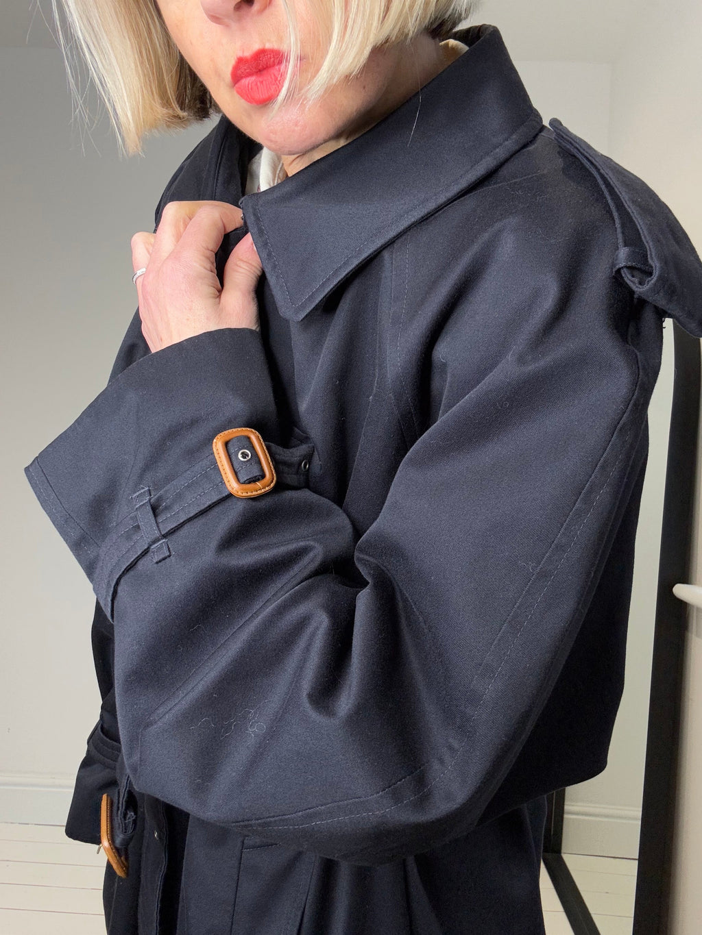 GEORGE ARTHUR DUNN check lined trench