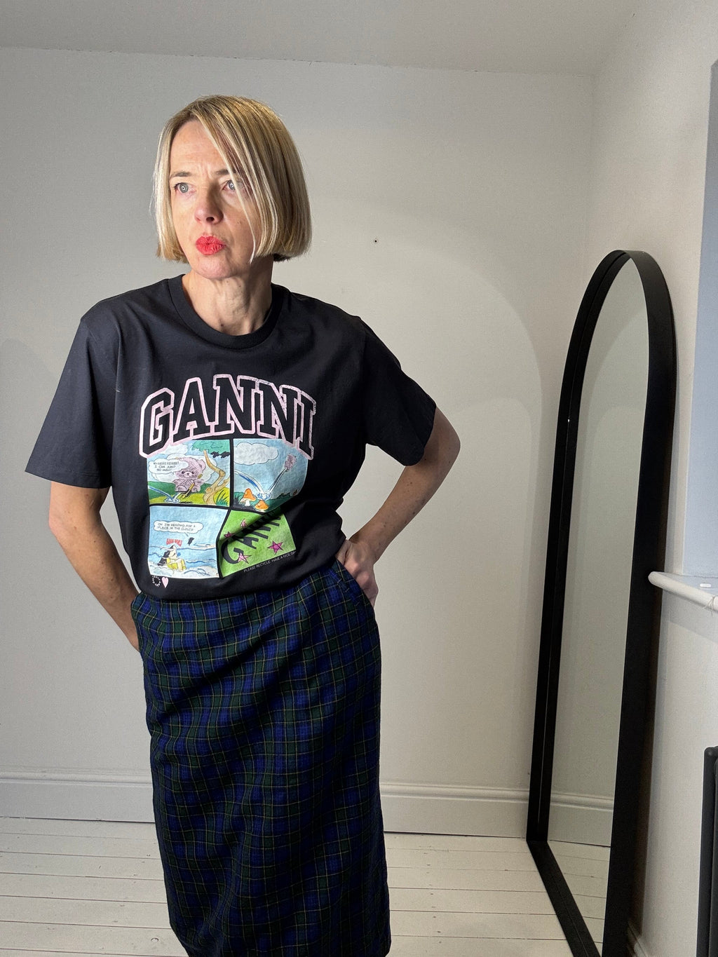 GANNI New with tags motif tee