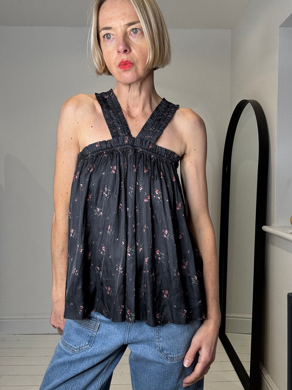 ULLA JOHNSON Margot halter strap top