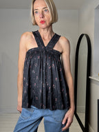 ULLA JOHNSON Margot halter strap top