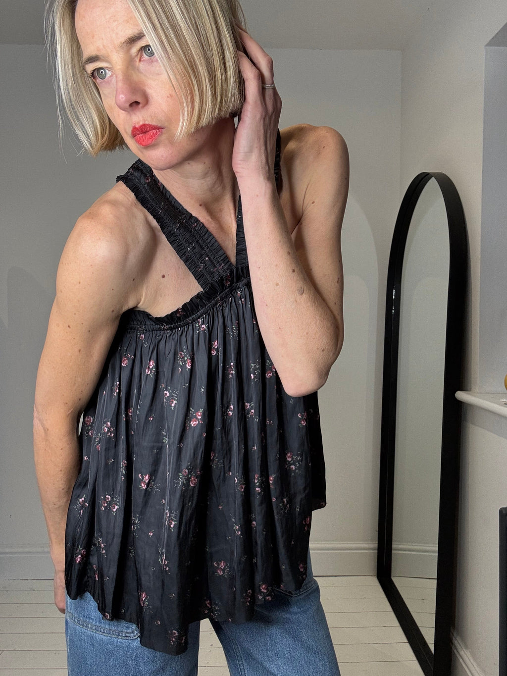 ULLA JOHNSON Margot halter strap top