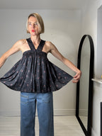 ULLA JOHNSON Margot halter strap top