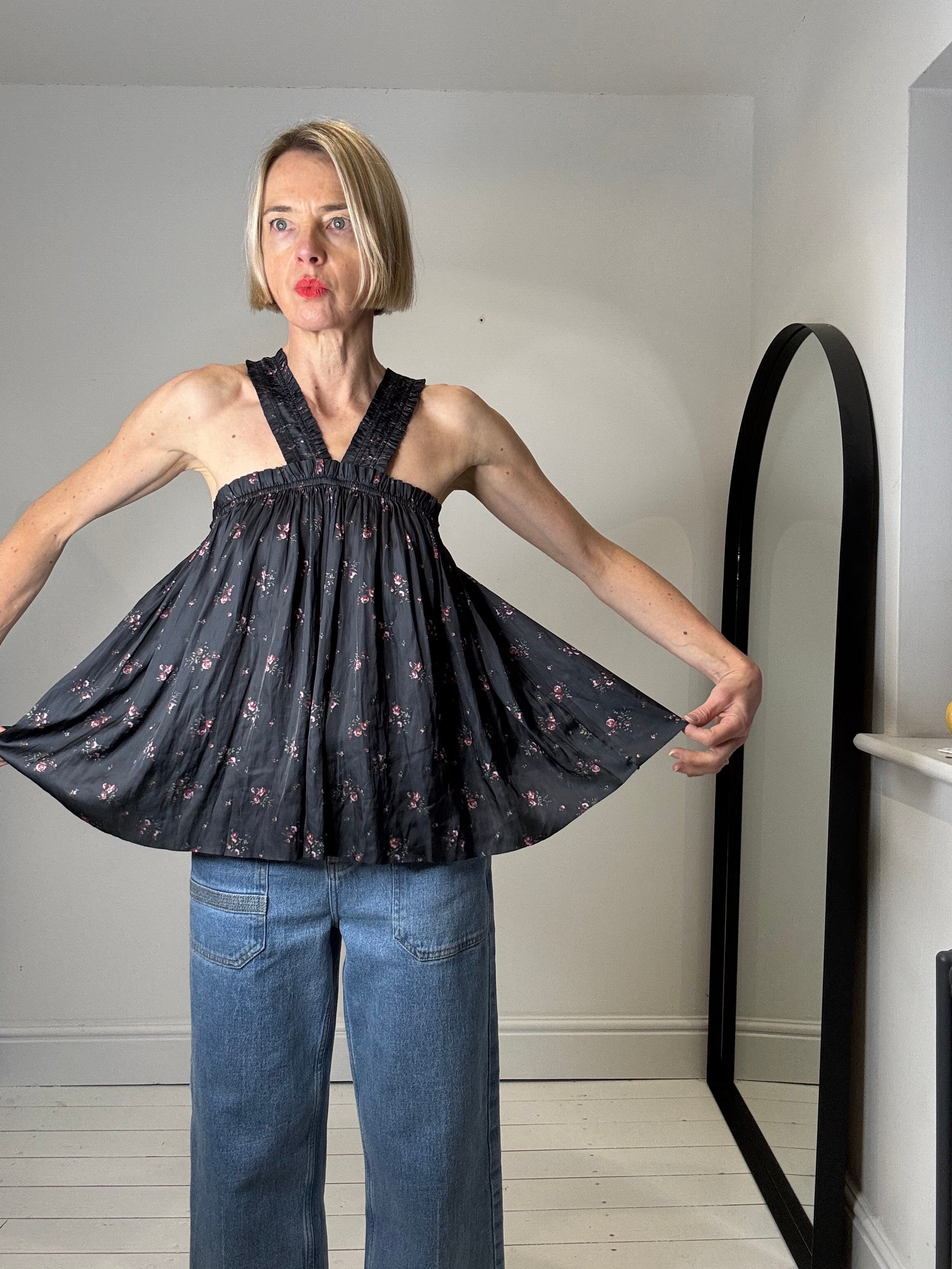 ULLA JOHNSON Margot halter strap top