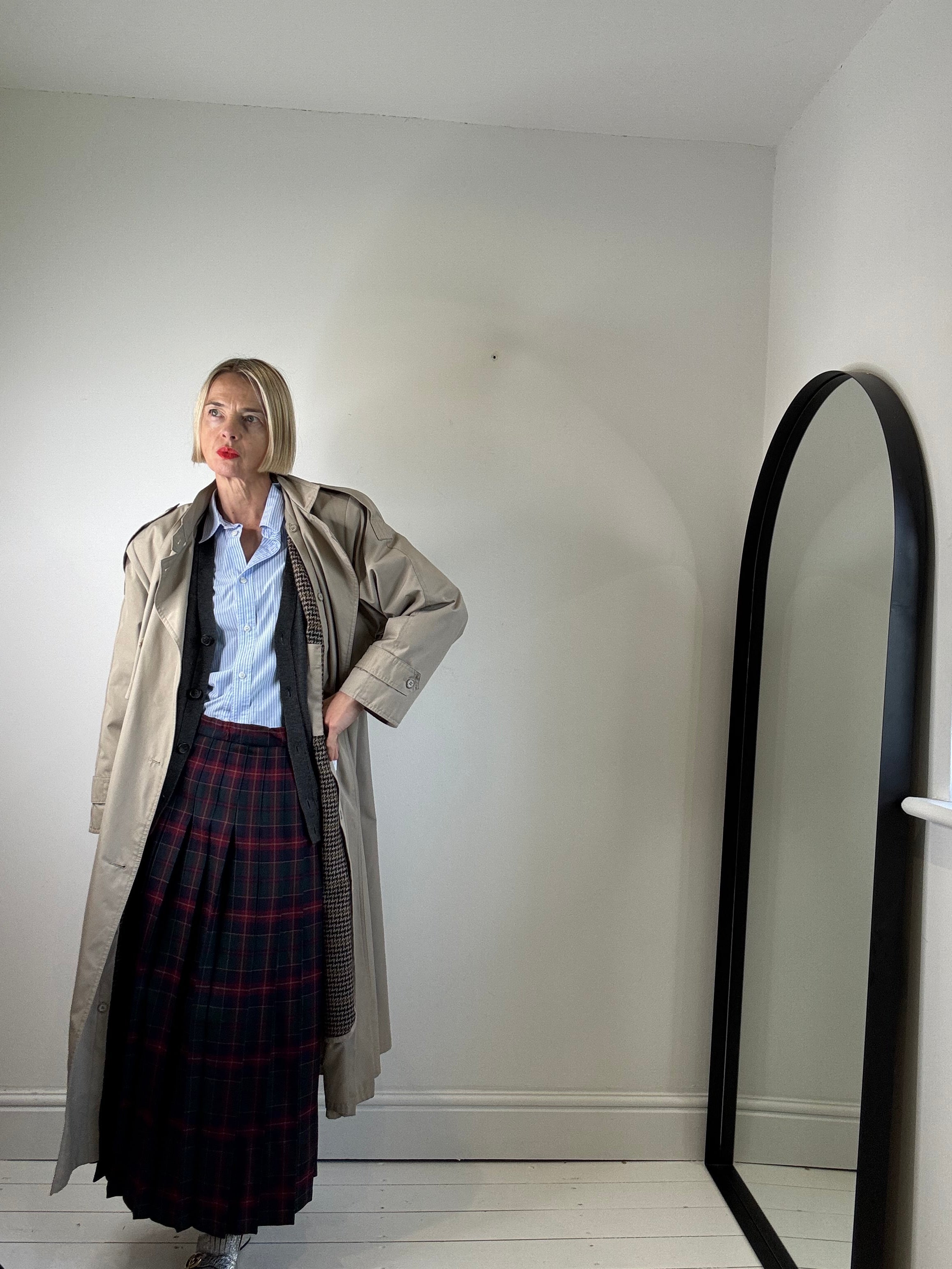 VINTAGE double breasted trench coat