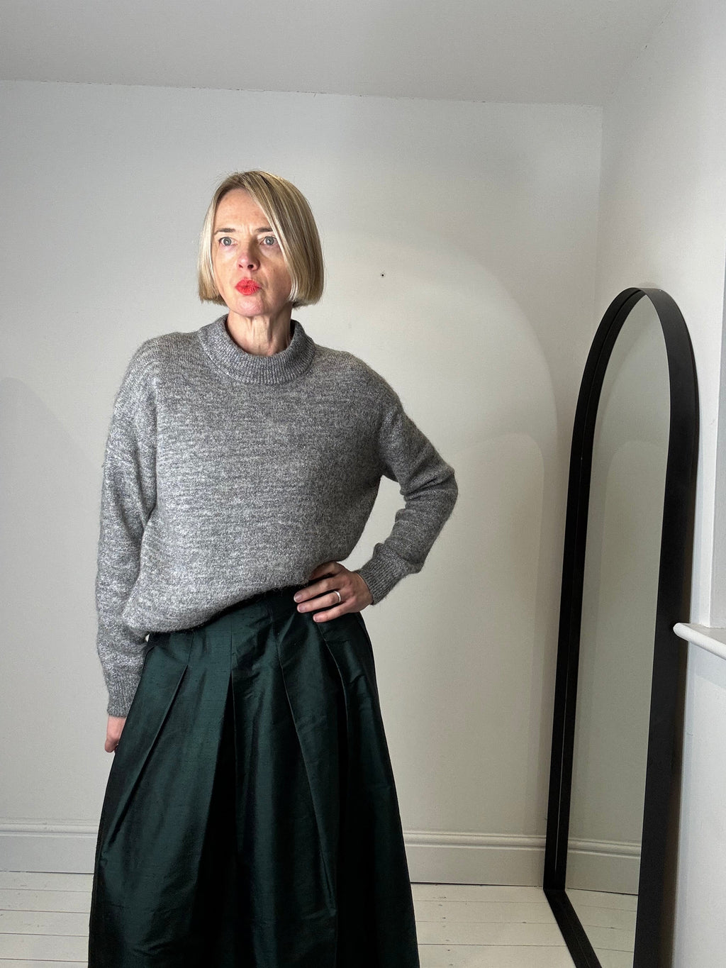 Mohair and lurex jumper