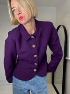 VINTAGE wool crepe jacket