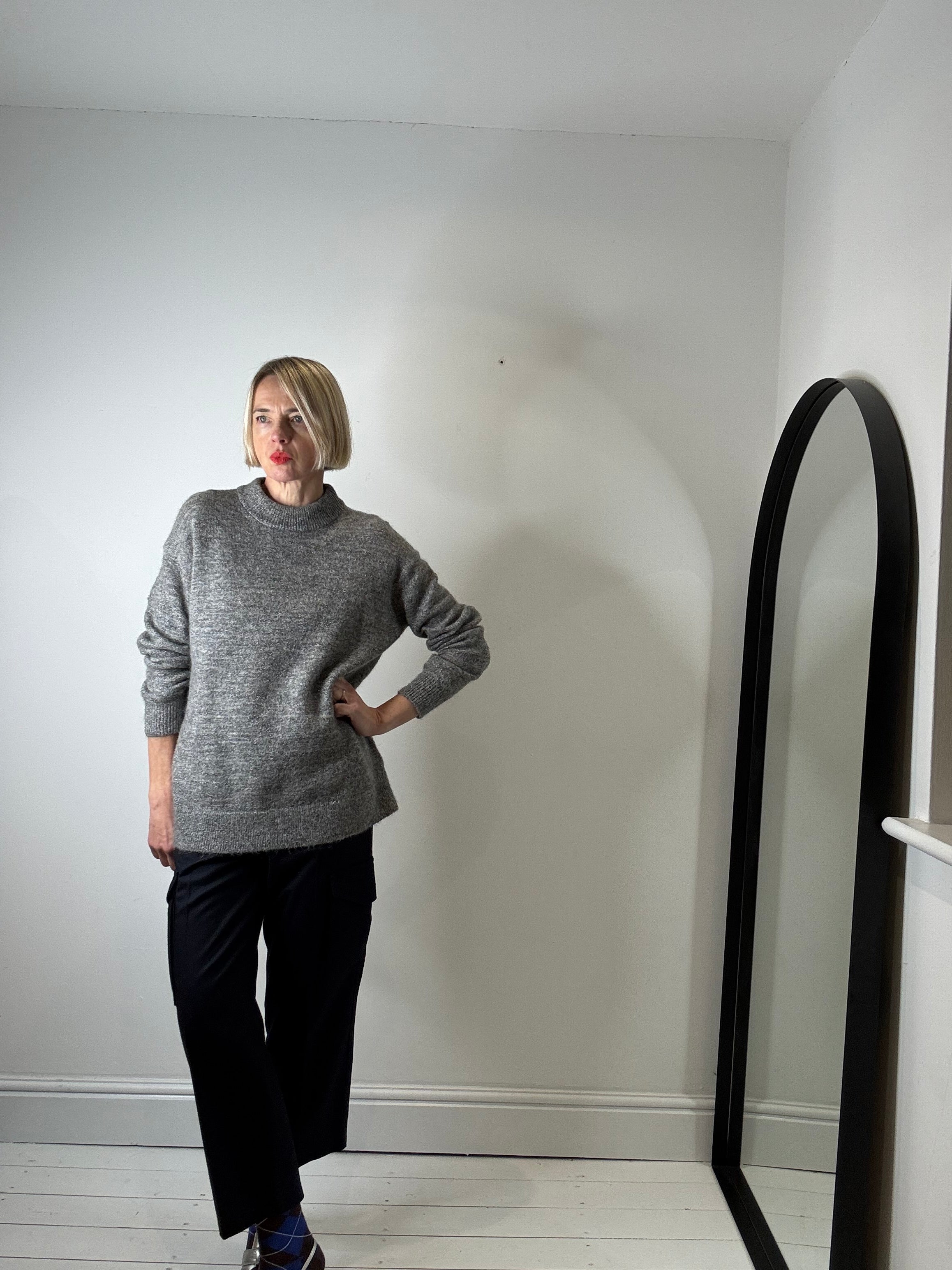 Mohair and lurex jumper