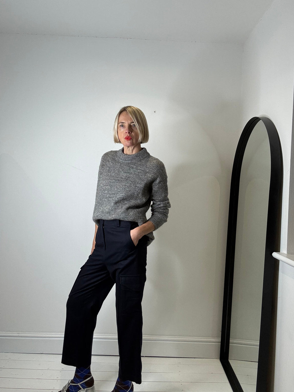 Mohair and lurex jumper