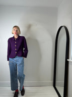 VINTAGE wool crepe jacket