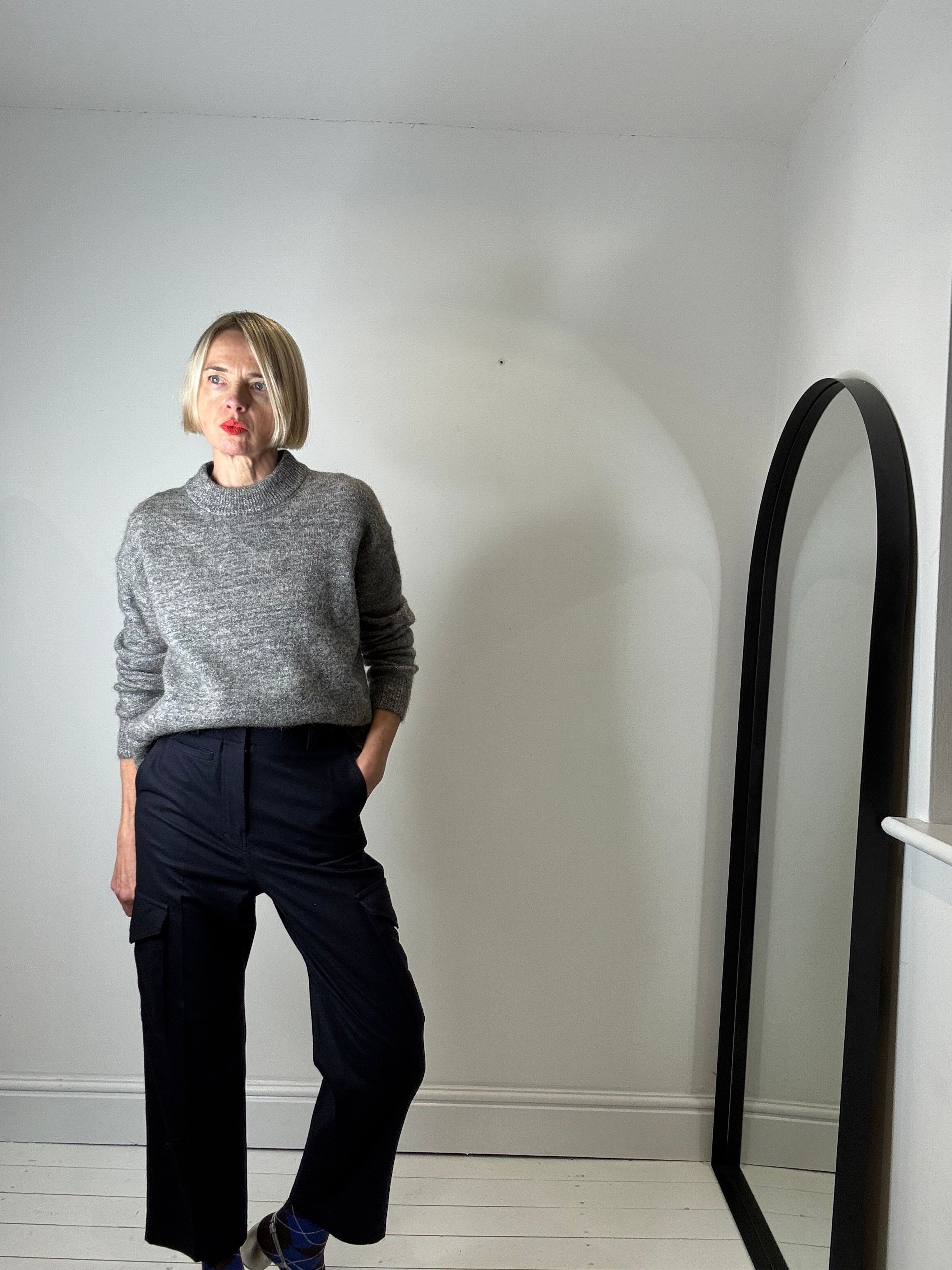 Mohair and lurex jumper