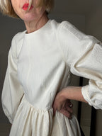 &DAUGHTER Rosalie organic cotton jacquard midi dress