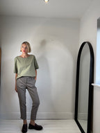 CEFINN wool check trouser