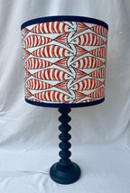 Orange mackerel lampshade -suzie-catlin-designs 
