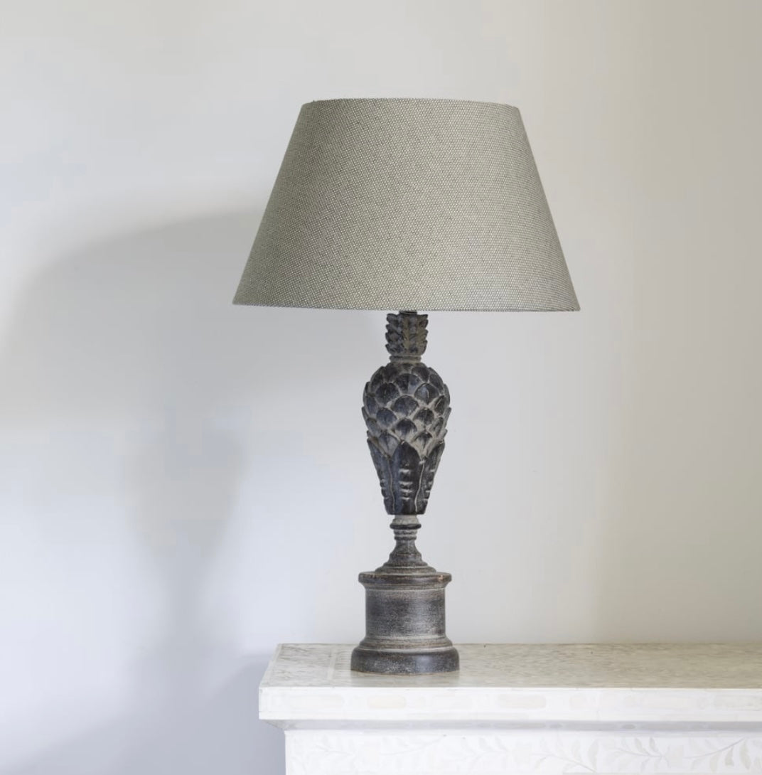 Black mango wood Lamp