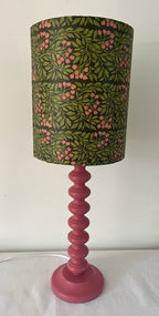 William Morris Inspired Pink & Green Lampshade