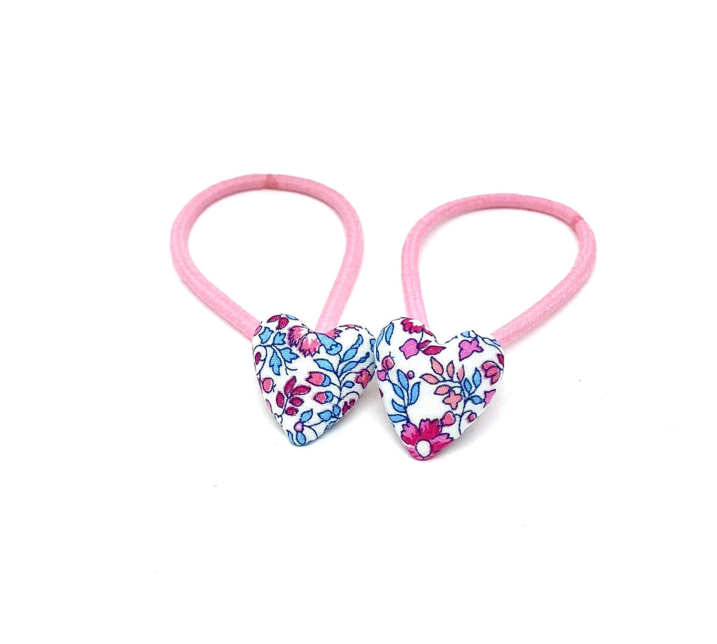 Liberty of London heart hair bobble elastics