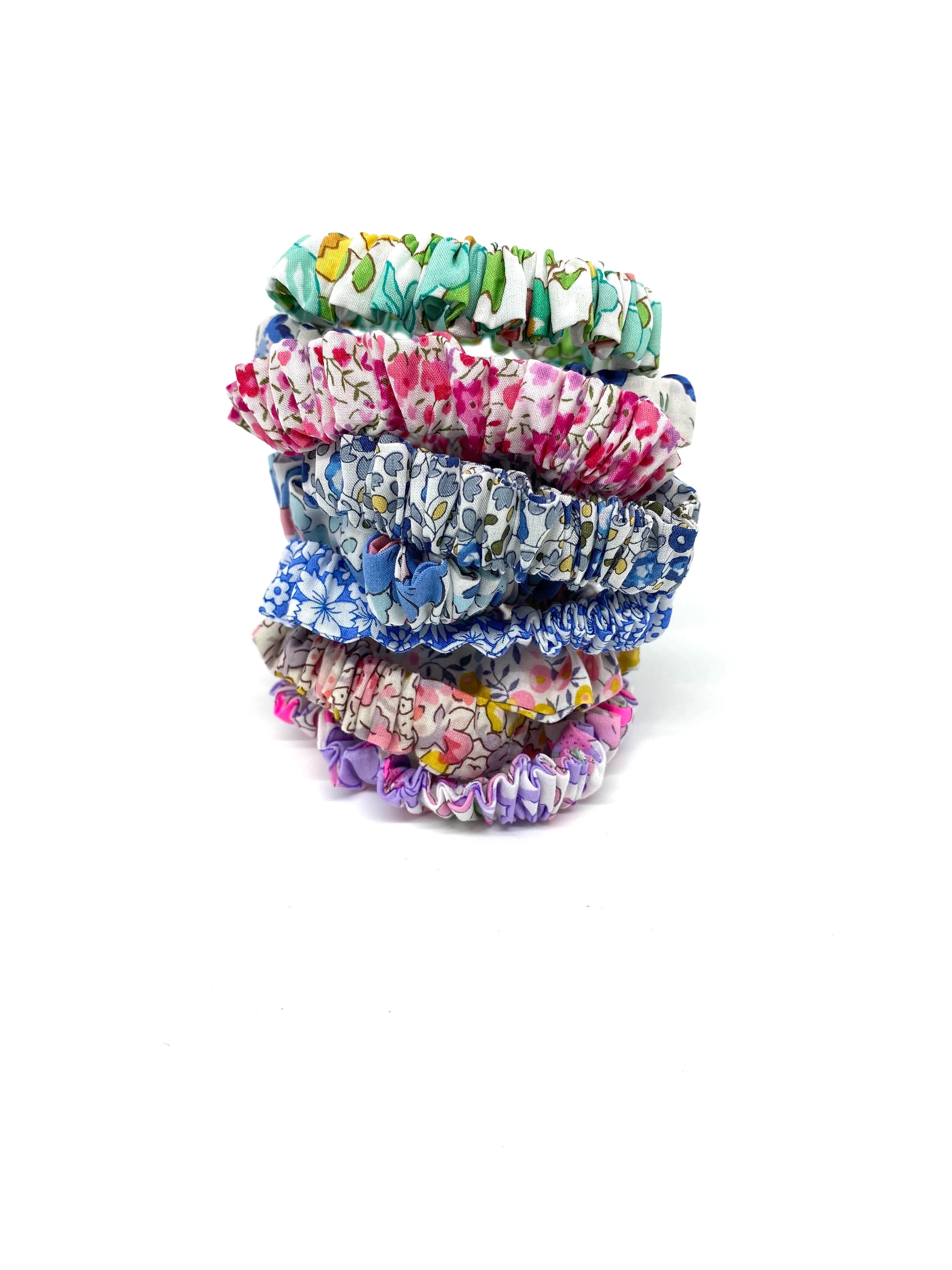 A trio of Liberty of London skinny hair scrunchies