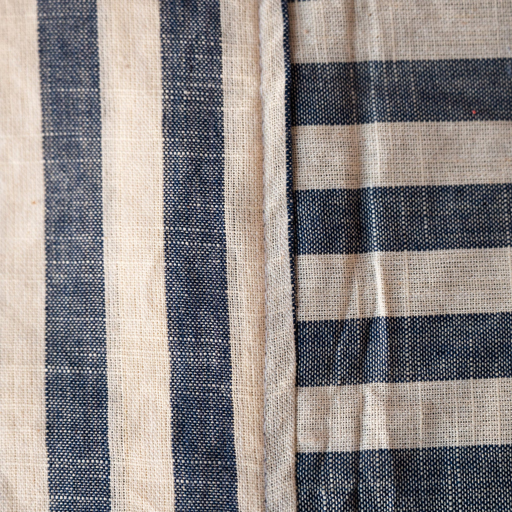 NEW WOVEN CLAY STRIPE TABLECLOTH – 100% Cotton