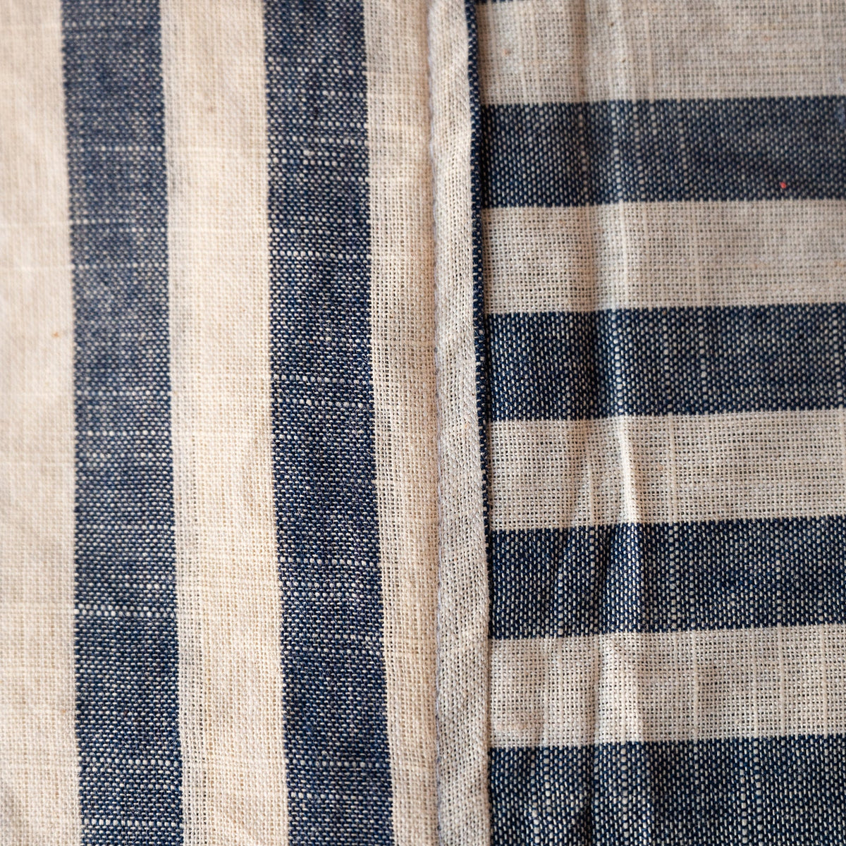 NEW WOVEN CLAY STRIPE TABLECLOTH – 100% Cotton