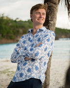 Linen Shirt TURTLE TRELLIS