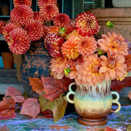Linen Table Runner - Autumn Foliage & Berries | 145cm